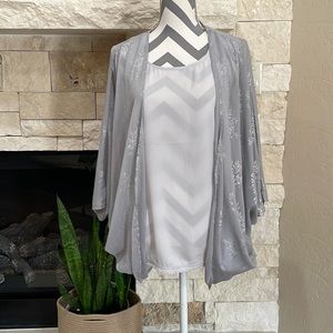 Gray Kimono with Tank Top